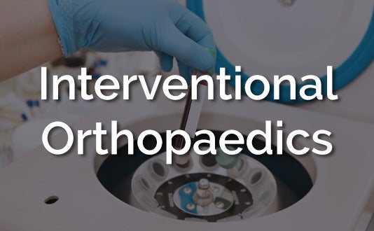 Interventional Orthopaedics