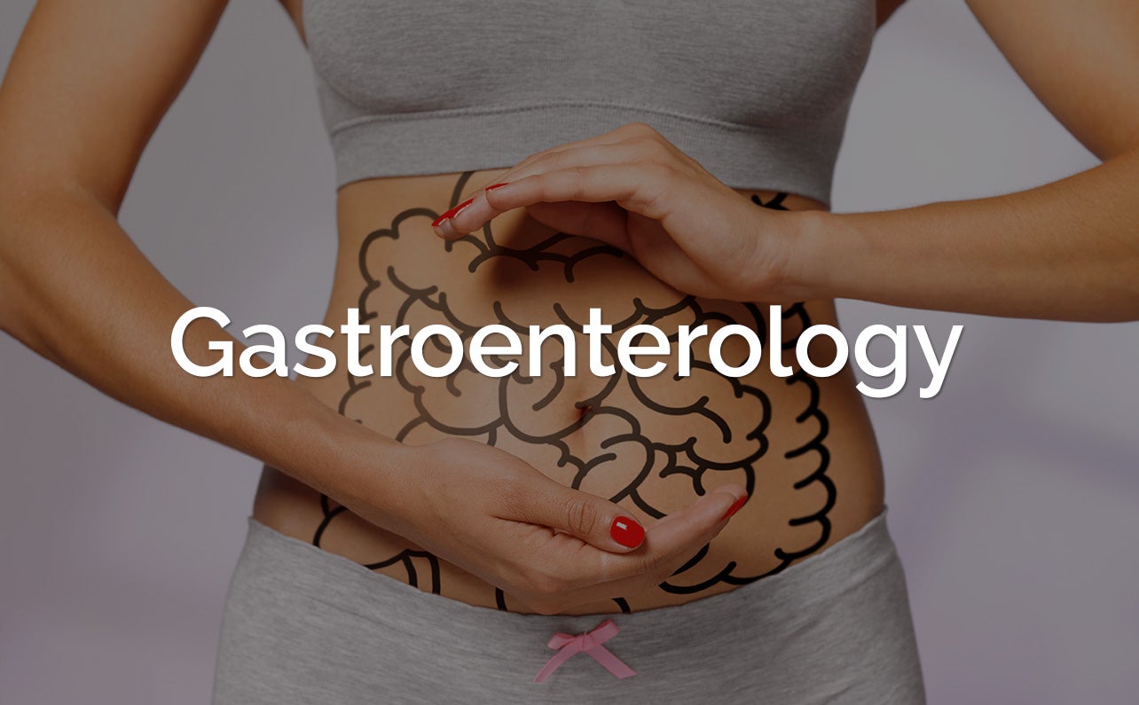 Gastro woman with image on belly