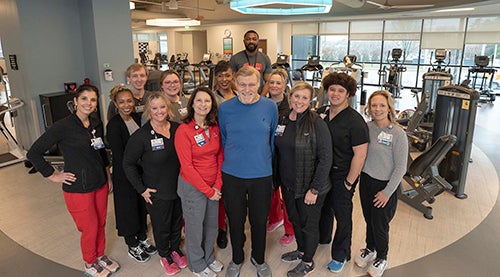 David Keith and Rehab Team