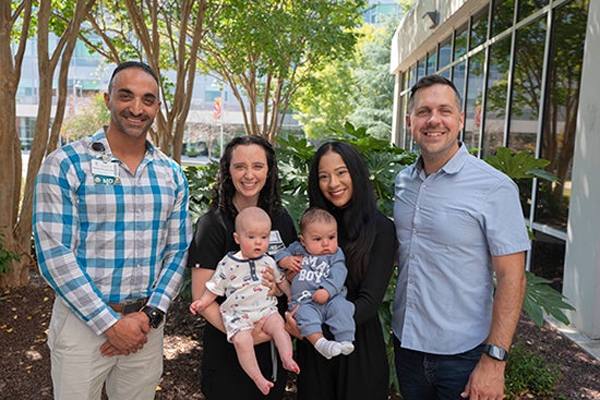 Sarah, family, and care team