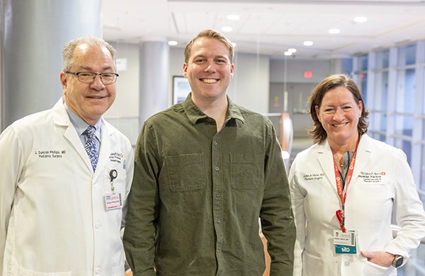 Ben with Dr. Phillips and Dr. Maier