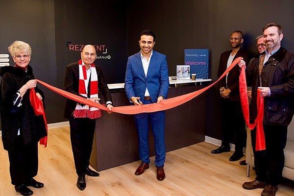 Rezilient Health ribbon cutting