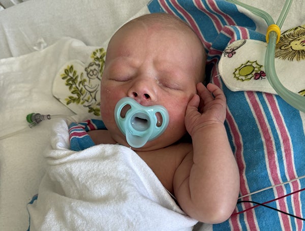 baby in hospital