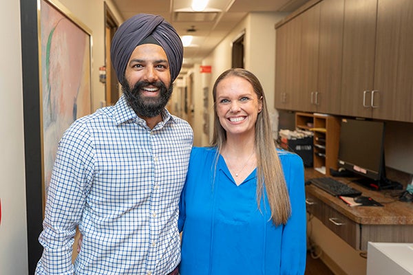 Michelle and Dr. Sidhu