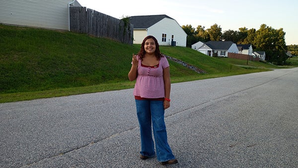 valentina outside