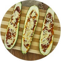 Turkey Sausage Zucchini Boats