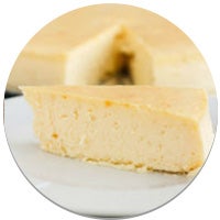 crustless cheesecake slice