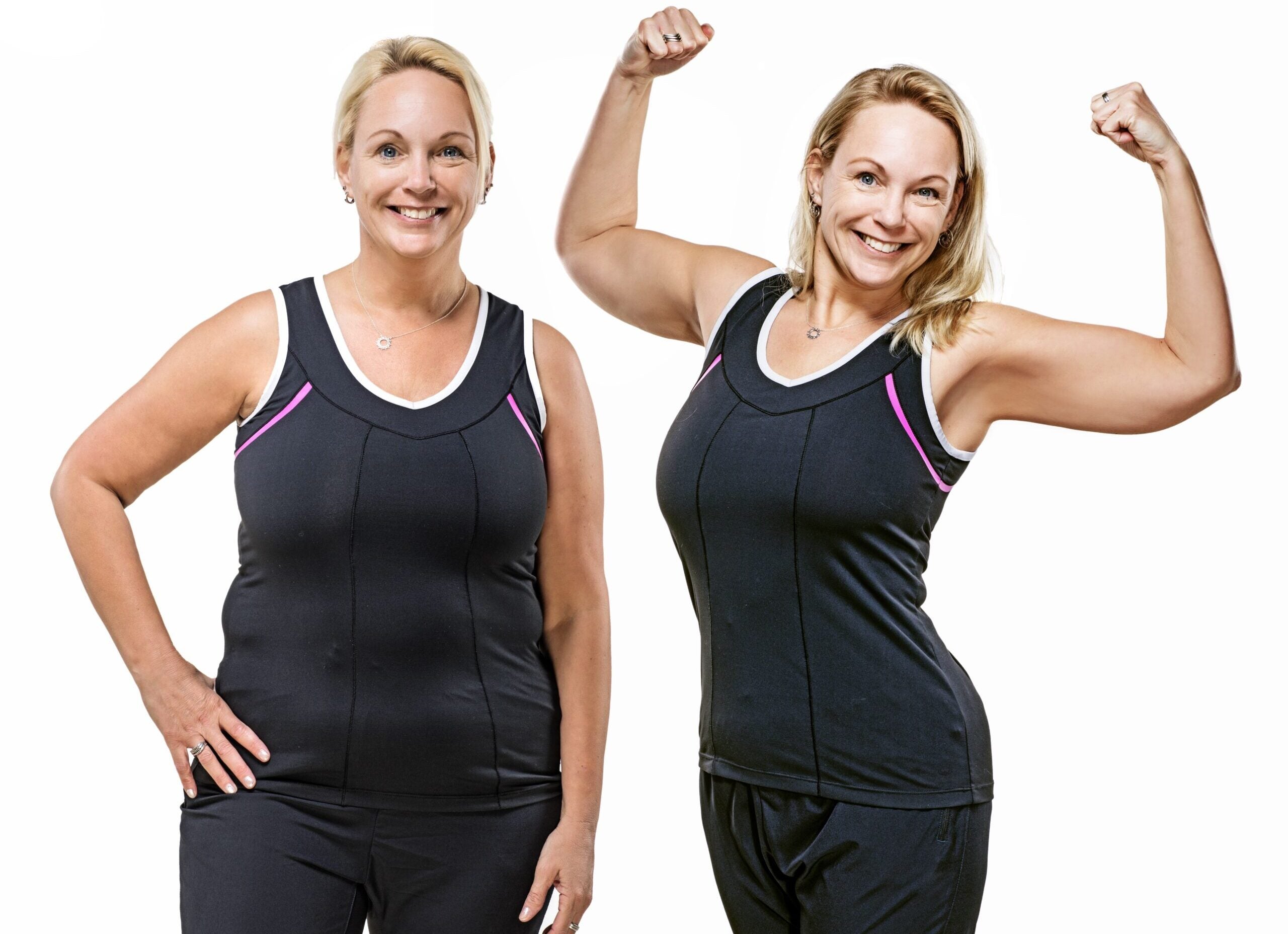 Comparison of overweight middle aged woman after dieting