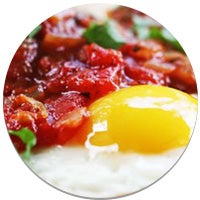 egg with salsa