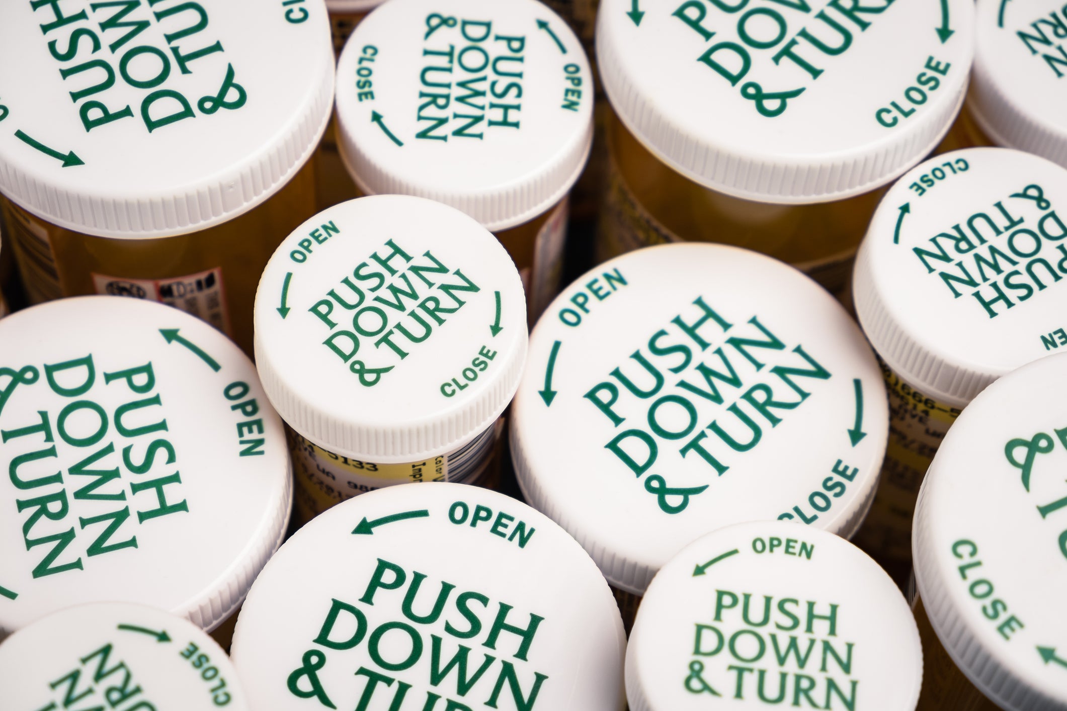 Childproof Tops of Prescription Bottles