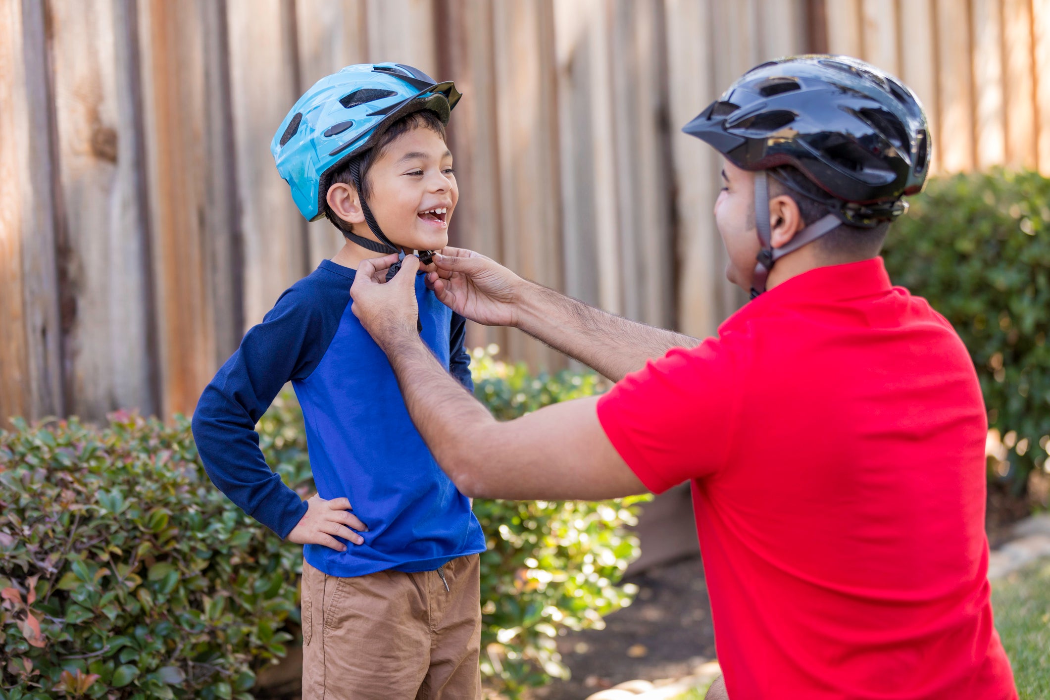 Father and Son Sports Safety