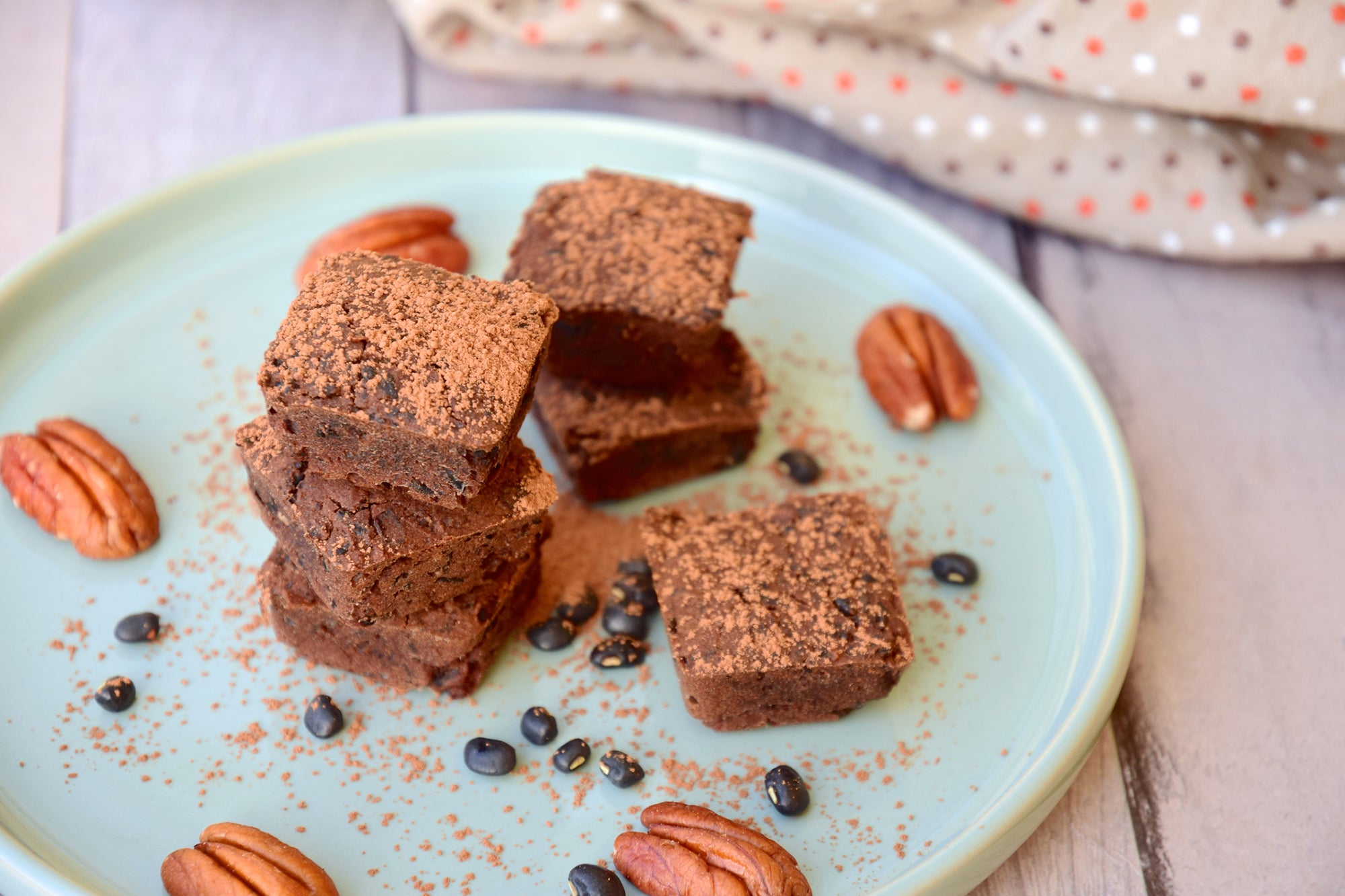 Black bean pecan chocolate brownies