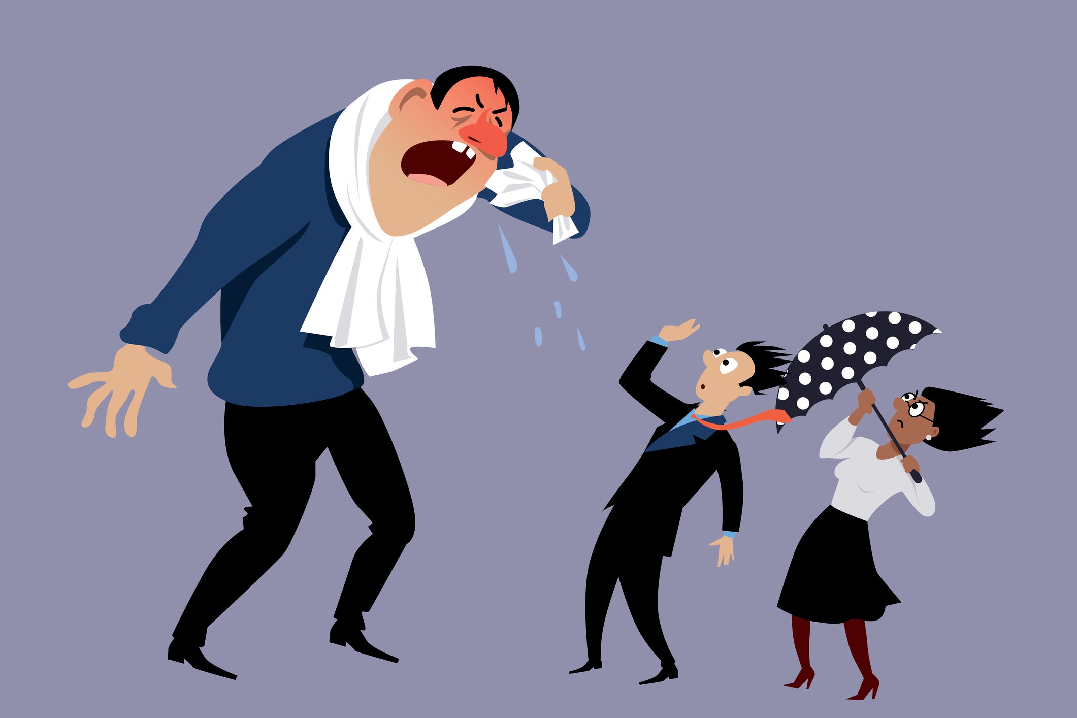 Spreading cold virus