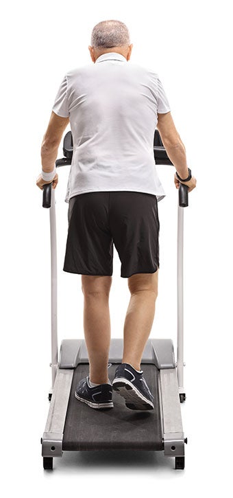 man on treadmill