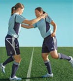 single leg stance - test your partner