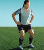 squats with toe raise