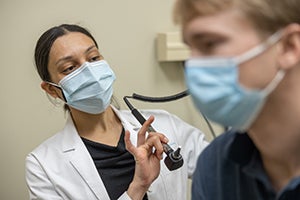 UNC Student with Patient