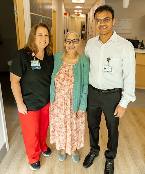 Andrea Whatley and care team