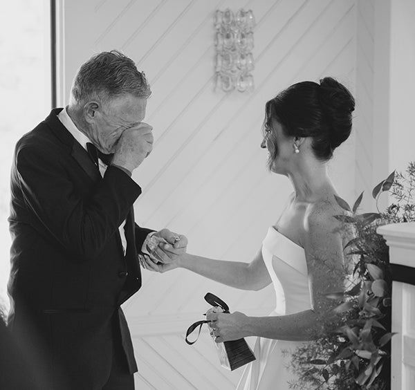 Dad seeing his daughter