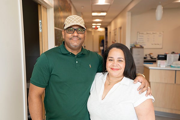 Shariff with his wife