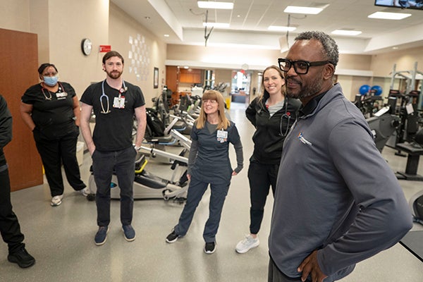 greeting cardiac rehab team