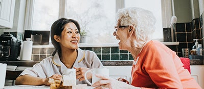 caregiver helping older adult