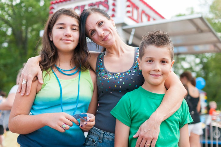family at fair