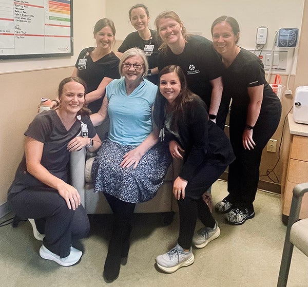 Gayle with Trauma Care Team