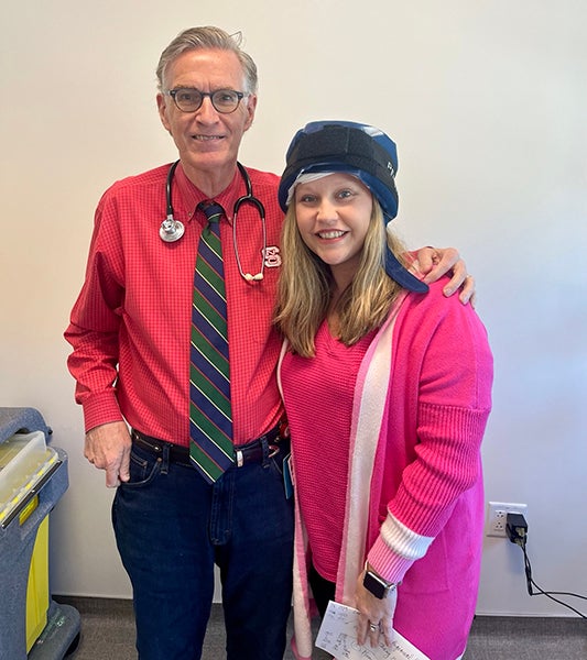 Blair with Dr. Graham
