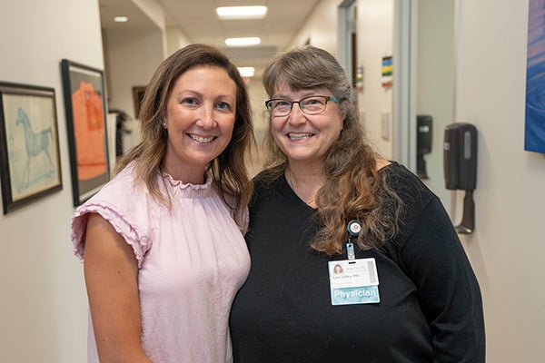 Danielle and Dr. Lilley