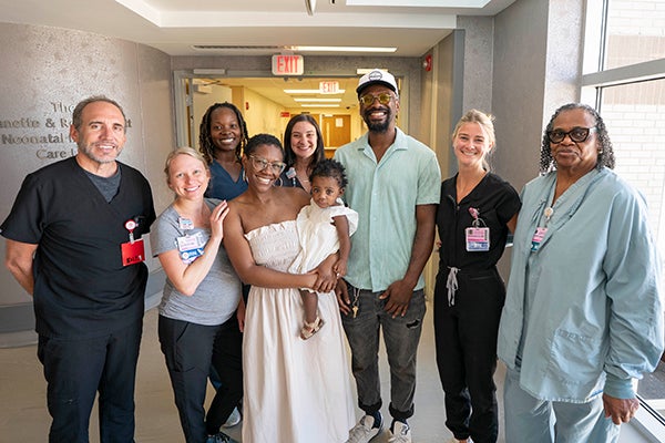 Family with NICU team