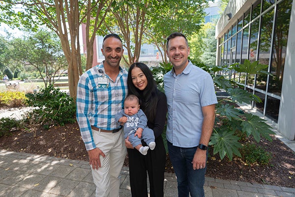 Dr. Rimawi with the Smelser family