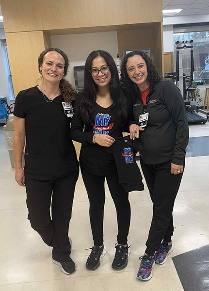 Sarah with Alison and Sara