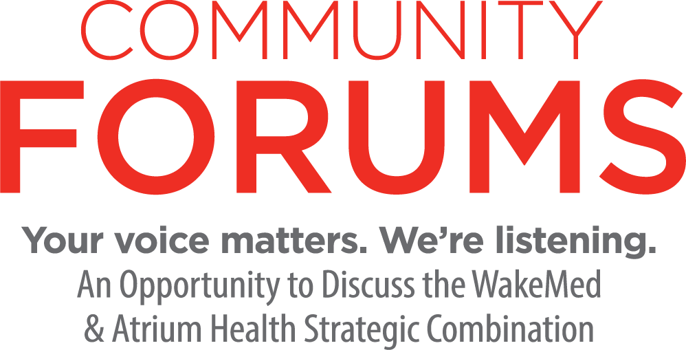 Community Forum - WakeMed and Atrium Health