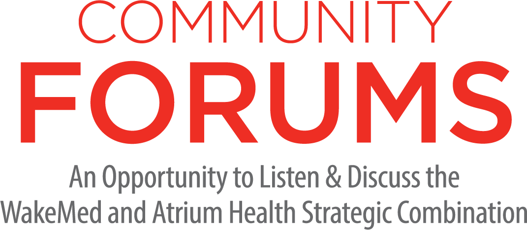 Community Forum - WakeMed and Atrium Health