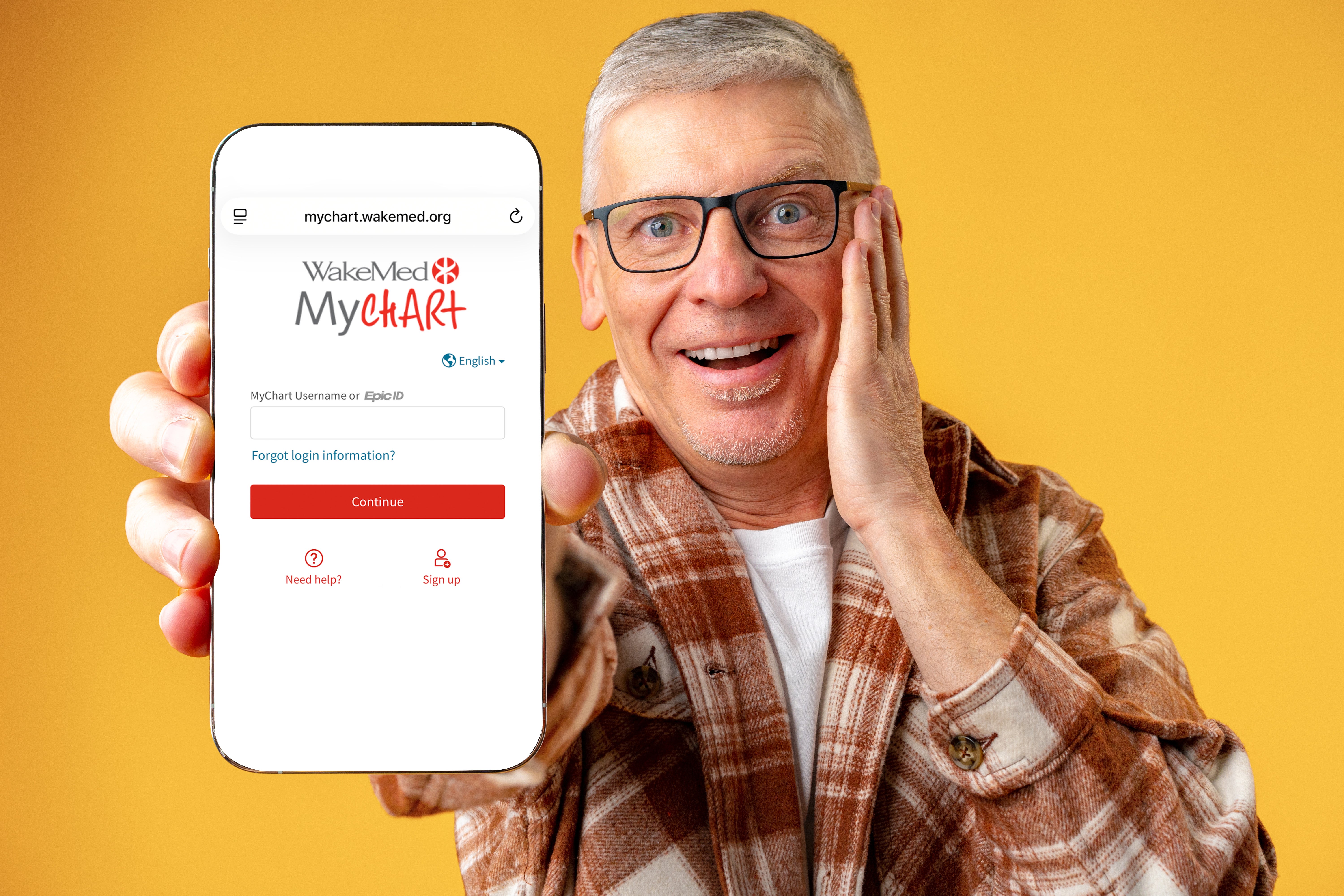 Man holding phone with puzzled look on his face