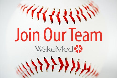 Join Team WakeMed baseball graphic